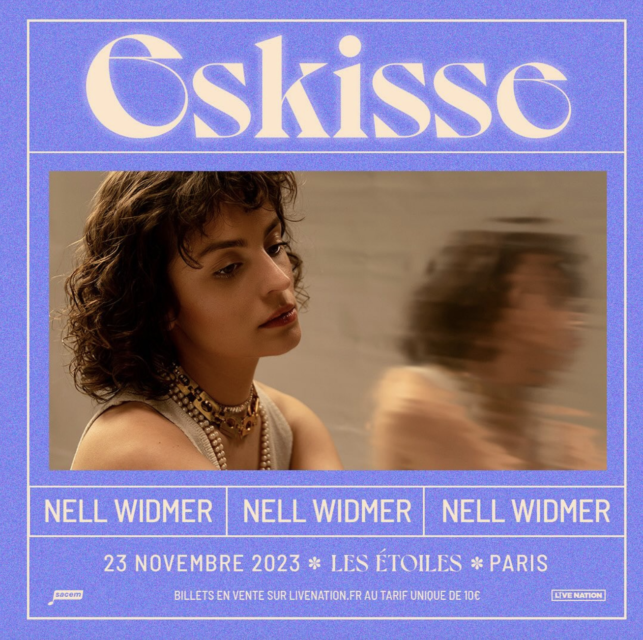 Affiche du concert live Nell Widmer à PARIS
